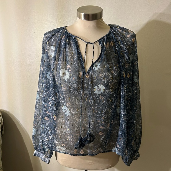 Anthropologie Let Me Be Puff-Sleeved Blouse - Picture 6 of 11